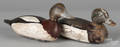 Two carved and painted duck decoys