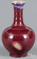 Chinese sang de beouf bottle vase