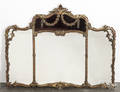 Large gold gilt gessoed mirror