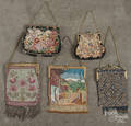 Three beaded purses