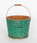 Painted staved bucket 19th c