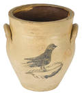New York stoneware crock 19th c