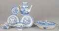 Seven pieces of Chinese export porcelain Canton