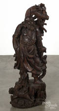 Chinese carved wood figure