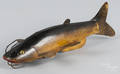 Contemporary carved and painted catfish decoy