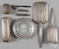 Sterling silver mounted dressing articles and accessories