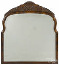 George III style burl veneer mirror
