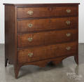Federal stained poplar chest of drawers