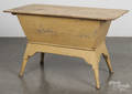 Pennsylvania painted pine dough box table