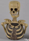 Composition Halloween skeleton bust