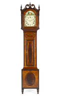 Pittsburgh Pennsylvania area tall case clock ca 1825