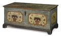 Pennsylvania German painted pine dower chest dated