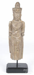 Southeast Asian carved shrine figure