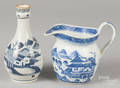 Chinese export porcelain Canton pitcher and bottle