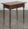 Sheraton walnut and cherry onedrawer work table