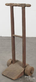 Primitive wood hand truck