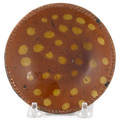 Miniature Pennsylvania redware pie plate 19th c