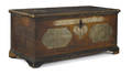 Pennsylvania painted pine dower chest dated