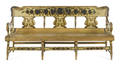 Pennsylvania painted settee ca 1840