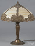Gilt metal table lamp