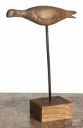 Carved shorebird decoy