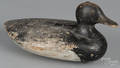 Carved and painted duck decoy