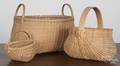 Three modern baskets