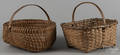 Two split oak baskets