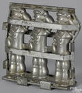 German Popeye pewter chocolate mold