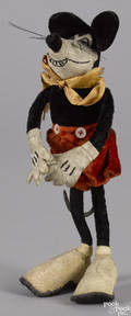 Unusual Mickey Mouse cloth doll ca 1935