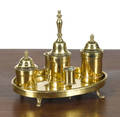 Georgian brass standish late 18th c