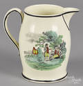 English creamware pitcher