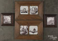 Six framed Delft tiles