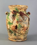 Shenandoah Valley earthenware crock 19th c