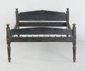 Pennsylvania painted rope bed early 19th c