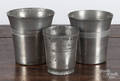 Two pewter beakers