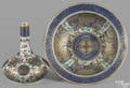 Chinese export porcelain water bottle and basin 19th c
