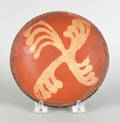 Pennsylvania redware plate 19th c
