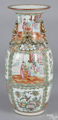 Chinese export porcelain famille rose vase late 19th c