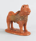 Pennsylvania redware figure of a lion 19th c