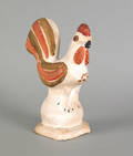Chalkware figure of a rooster 19th c