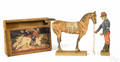 French Henry Jewitt man riding a horse modeled on Crandalls John Gilpin toy