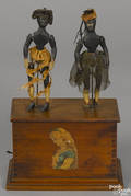 Clockwork dancing black Americana figures