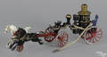 Cast iron horse drawn fire pumper