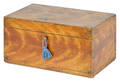 Pennsylvania painted poplar lock box 19th c