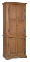 Southern hard pine cupboard ca 1810