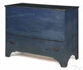 New England painted pine blanket chest early 19th c