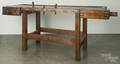 Large wooden work bench