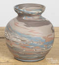Niloak mission ware art pottery vase with original decal label