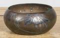 Heintz sterling overlay on bronze bowl